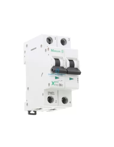 Disjoncteur Eaton 278831Faz-z63/2 15 kA 2P z 63a